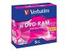 Verbatim
Verbatim DVD-RAM x 5 - 4.7 GB - storage media